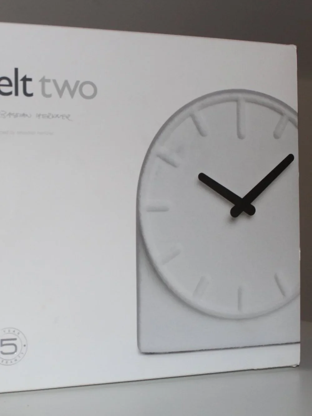 LEFF Amsterdam Felt Two Wall Clock White By Sebastian Herkner Brand New Art MCM